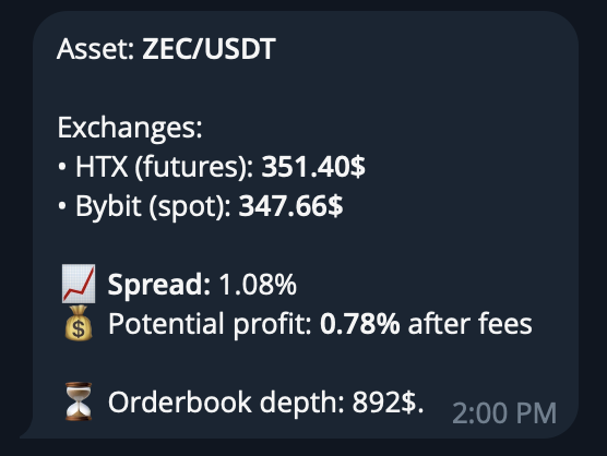Crypto Arbitrage Bot
